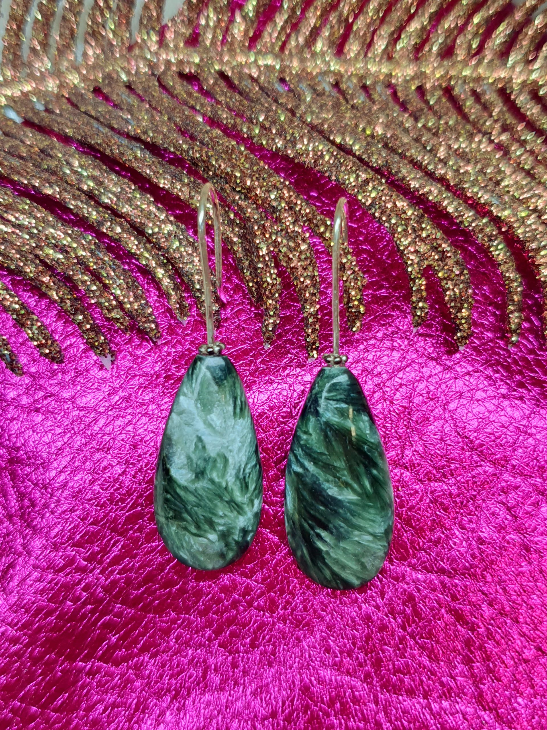Seraphinite earrings discount