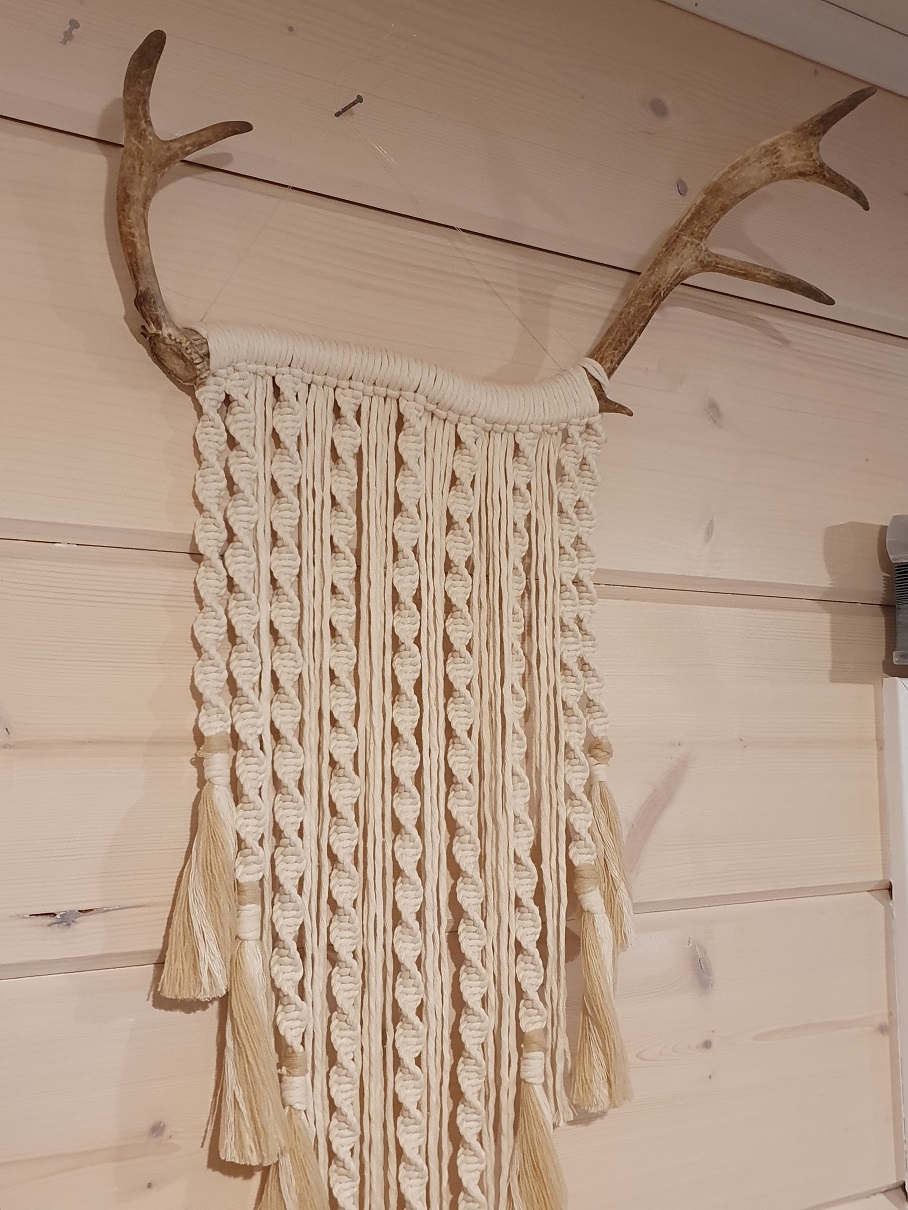 Spiral of life wall hanging, reindeer horn - Image 4