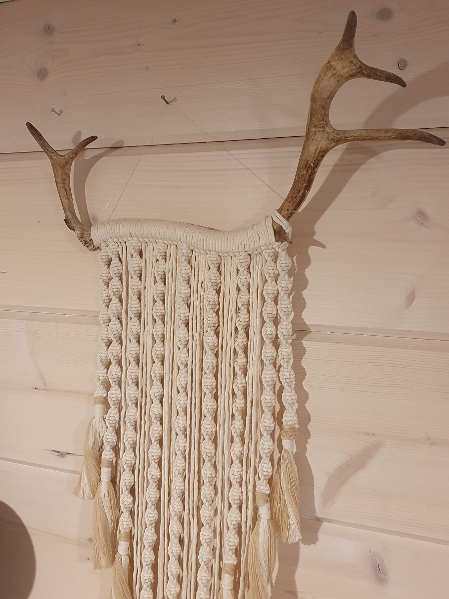 Spiral of life wall hanging, reindeer horn - Image 5